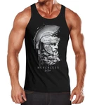 Neverless Tanktop Herren Fashion Streetstyle Schwarz/Rot/Dunkelblau