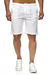 Leinenhose Leinenhose Kurze Hose Herren Leinen-Shorts lssige Mnner Freiz (1-tlg) kurze Mnner Strandhose im Leinen-Look