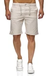 Reslad Leinenhose Kurze Hose Herren Leinen-Shorts Khaki/Beige