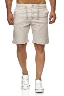 Reslad Leinenhose Kurze Hose Herren Leinen-Shorts Reslad Leinenhose Kurze Hose Herren Leinen-Shorts