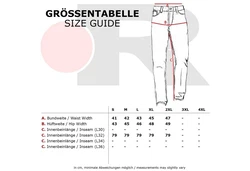 Reslad Jeans Jogginghose Jogger RS-2073 Blau