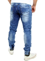 Reslad Jeans Jogginghose Jogger RS-2073 Blau