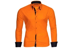 Reslad Langarm Hemd Alabama RS-7050 Orange
