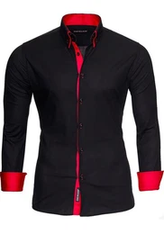 Langarmhemd Herren Langarm Hemd Alabama RS-7050 Doppelkragen Kontrast Mnner Hemden