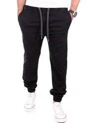 Reslad Chinohose Jogg-Chino Herren-Hose Harem Jogging-Chinohose RS-2055 Schwarz/Dunkelgrau/Khaki