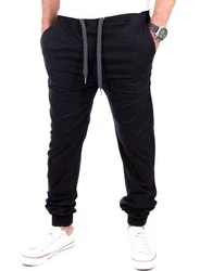 Reslad Chinohose Jogg-Chino Herren-Hose Harem Jogging-Chinohose RS-2055 Schwarz/Dunkelgrau/Khaki