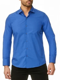 Langarmhemd Herren Hemd Kentkragen Unicolor Langarmhemd RS-7002 Freizeithemd Businesshemd mit Stretch-Anteil