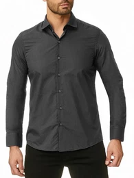 Langarmhemd Herren Hemd Kentkragen Unicolor Langarmhemd RS-7002 Freizeithemd Businesshemd mit Stretch-Anteil