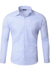 Reslad Businesshemd RS-7007 Hellblau/Blau/Dunkelblau