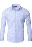 Reslad Businesshemd RS-7007 Hellblau/Blau/Dunkelblau