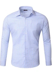Reslad Businesshemd RS-7007 Hellblau/Blau/Dunkelblau