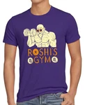style3 T-Shirt Roshis Gym Lila/Dunkelgrau/Fliederfarben/Rot