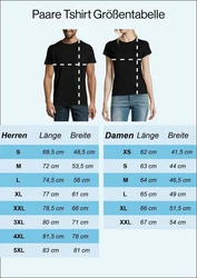Couples Shop T-Shirt The King & His Queen Shirts für Paare Rosa/Blau/Lila/Schwarz