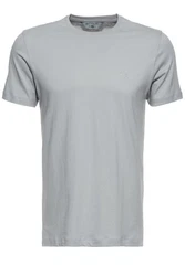 Way of Glory T-Shirt mit klassischem Rundhals Grau/Hellgrau
