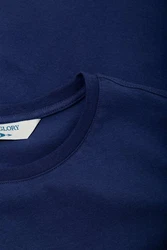 Way of Glory T-Shirt mit klassischem Rundhals Dunkelblau/Blau