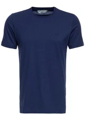 Way of Glory T-Shirt mit klassischem Rundhals Dunkelblau/Blau