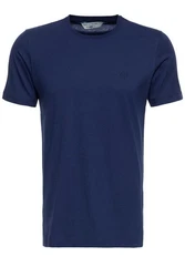 Way of Glory T-Shirt mit klassischem Rundhals Dunkelblau/Blau