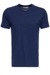 Way of Glory T-Shirt mit V-Ausschnitt Dunkelblau/Blau/Hellblau