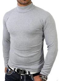 Strickpullover Herren Rollkragenpullover Mnner Pulli sportlicher Rolli Pullov (1-tlg) Rollkragenpullover Basic Slim Fit
