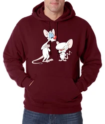 Youth Designz Kapuzenpullover Hoodie Retro Cartoon Print Bordeaux/Dunkelrot/Rot