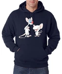 Youth Designz Kapuzenpullover Hoodie Retro Cartoon Print Weiß/Blau/Dunkelblau/Hellblau/Creme