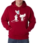 Youth Designz Kapuzenpullover Hoodie Retro Cartoon Print Bordeaux/Dunkelrot/Rot