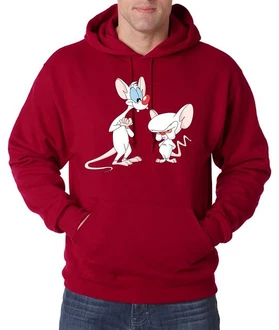 Youth Designz Kapuzenpullover Hoodie Retro Cartoon Print Bordeaux/Dunkelrot/Rot