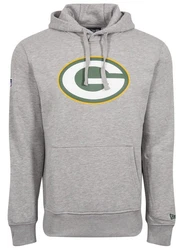 New Era Hoodie NFL Green Bay Packers Logo Grau/Hellgrau