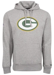 New Era Hoodie NFL Green Bay Packers Logo Grau/Hellgrau