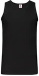 Fruit of the Loom Rundhalsshirt Valueweight Athletic Vest Schwarz