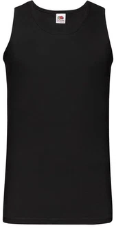 Fruit of the Loom Rundhalsshirt Valueweight Athletic Vest Schwarz