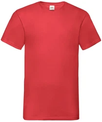 Fruit of the Loom V-Shirt Valueweight V-Neck T Rot