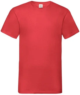 Fruit of the Loom V-Shirt Valueweight V-Neck T Rot