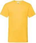 Fruit of the Loom V-Shirt Valueweight V-Neck T Gelb