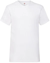 Fruit of the Loom V-Shirt Valueweight V-Neck T Weiß/Creme