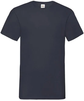 Fruit of the Loom V-Shirt Valueweight V-Neck T Dunkelblau