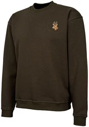 Hubertus Hunting Rundhalspullover von Oefele Jagd Dunkelgrün/Khaki