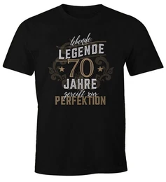 Print-Shirt Herren Geschenk T-Shirt Geburtstag Lebende Legende 30-80 Jahre mit Print