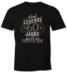 MoonWorks Print-Shirt Herren Geschenk T-Shirt Geburtstag Lebende Legende Schwarz/Beige/Dunkelrot/Gold MoonWorks Print-Shirt Herren Geschenk T-Shirt Geburtstag Lebende Legende Schwarz/Beige/Dunkelrot/Gold