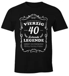 MoonWorks Print-Shirt Herren Geschenk T-Shirt Geburtstag Lebende Legende Gelb/Grün/Schwarz/Hellblau/Lila MoonWorks Print-Shirt Herren Geschenk T-Shirt Geburtstag Lebende Legende Gelb/Grün/Schwarz/Hellblau/Lila