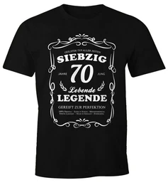 Print-Shirt Herren Geschenk T-Shirt Geburtstag 30-90 Jahre Lebende Legende mit Print