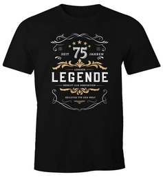Print-Shirt Herren Geschenk T-Shirt Geburtstag 30-80 Jahre Lebende Legende mit Print