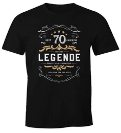 Print-Shirt Herren Geschenk T-Shirt Geburtstag 30-80 Jahre Lebende Legende mit Print