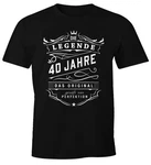 MoonWorks Print-Shirt Herren Geschenk T-Shirt Geburtstag Die Legende (30-80 Jahre) Schwarz/Grau/Dunkelrot/Lila/Rot/Gelb/Grün MoonWorks Print-Shirt Herren Geschenk T-Shirt Geburtstag Die Legende (30-80 Jahre) Schwarz/Grau/Dunkelrot/Lila/Rot/Gelb/Grün