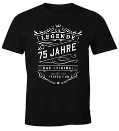 Print-Shirt Herren Geschenk T-Shirt Geburtstag Die Legende 30-80 Jahre mit Print