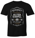 MoonWorks Print-Shirt Herren Geschenk T-Shirt Geburtstag Gesucht Alter Simpel Wanted (30-80 Jahre) Silber/Beige/Braun/Schwarz MoonWorks Print-Shirt Herren Geschenk T-Shirt Geburtstag Gesucht Alter Simpel Wanted (30-80 Jahre) Silber/Beige/Braun/Schwarz