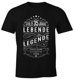 Print-Shirt Herren Geschenk T-Shirt Geburtstag Lebende Legende stolze 30-80 Jahre mit Print