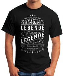 MoonWorks Print-Shirt Herren Geschenk T-Shirt Geburtstag Lebende Legende Schwarz/Gelb/Grün