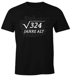 Print-Shirt Herren T-Shirt Geburtstag Wurzel Mathe Geschenk Fun-Shirt mit Print