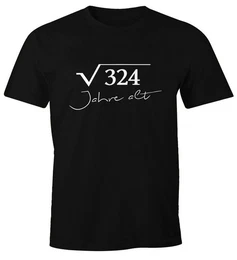 Print-Shirt Herren T-Shirt Geburtstag Wurzel Mathe Geschenk Fun-Shirt mit Print